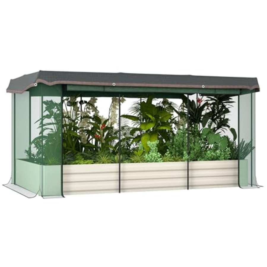 7.3 x 3.4 x 1フィートの亜鉛メッキ仕上げの高床式 - Raised Garden Bed のレビューと価格