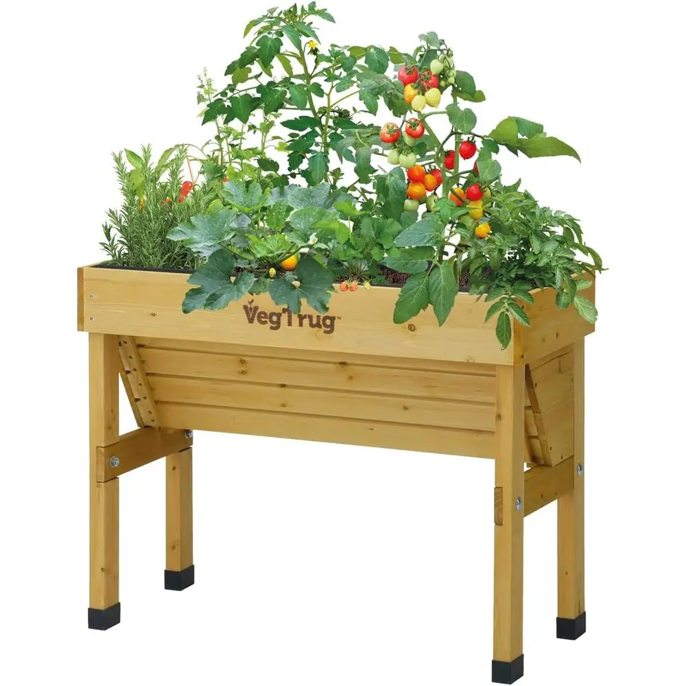 天然素材の小型1m壁掛け式ガーデンベッド - 省スペースの垂 - Vertical Planter のレビューと価格