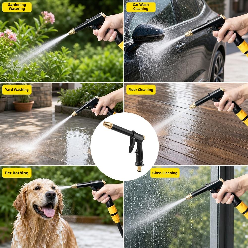 高圧洗車水鉄砲 調整可能なスプレーノズル ホースキット 庭の - Trowel Garden Tools のレビューと価格