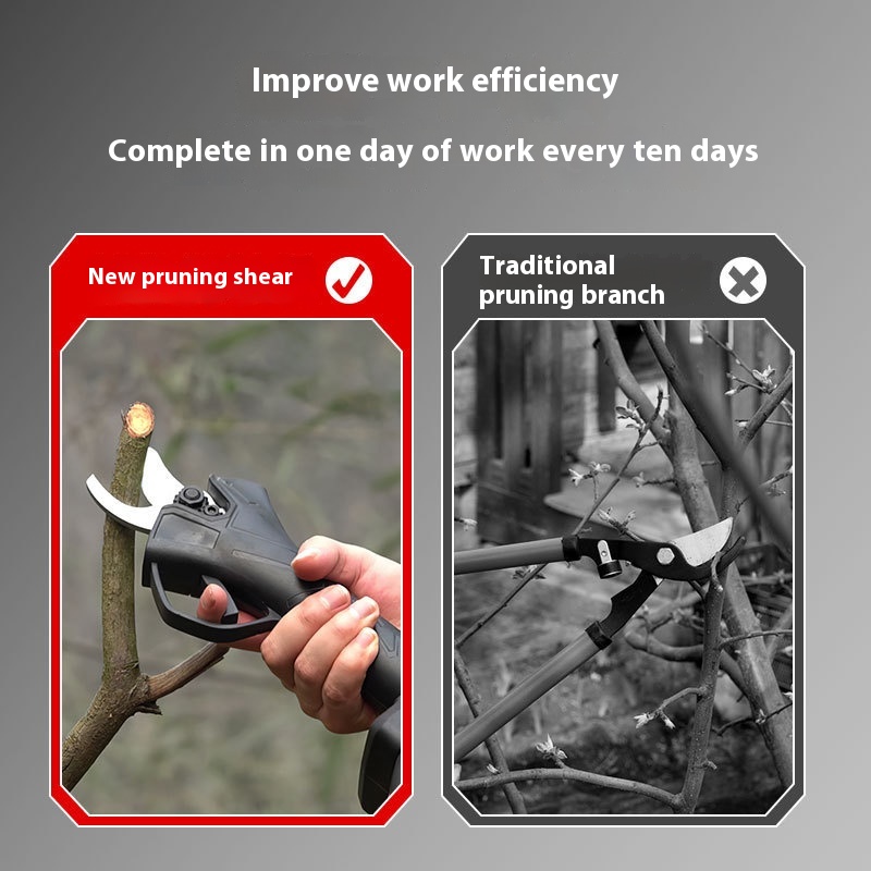ポータブル屋外コードレス電動はさみ、バッテリー式ガーデン剪定 - Pruning Shears のレビューと価格