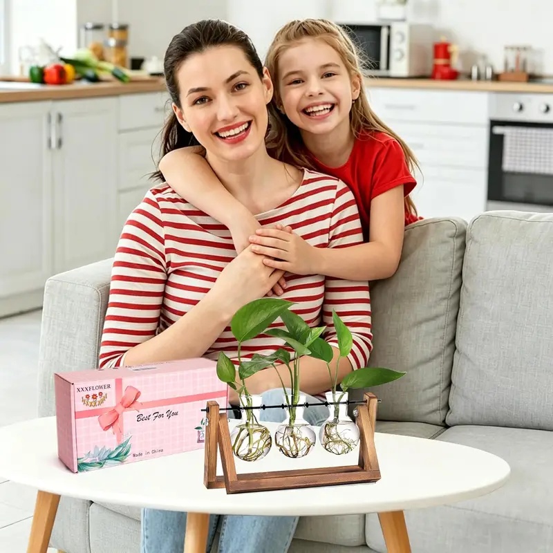 木製スタンド水耕栽培プラントテラリウムキット – 女性へのユ - Hydroponic Kit のレビューと価格