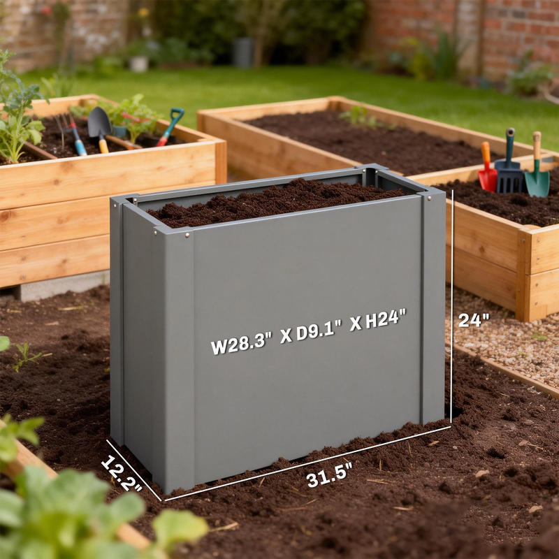 Outsunny 鉄製プランターボックス 屋外用ガーデニング - Garden Gloves のレビューと価格