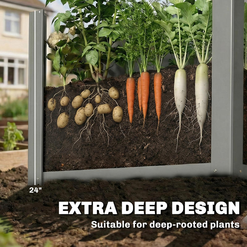 Outsunny 鉄製プランターボックス 屋外用ガーデニング - Garden Gloves のレビューと価格