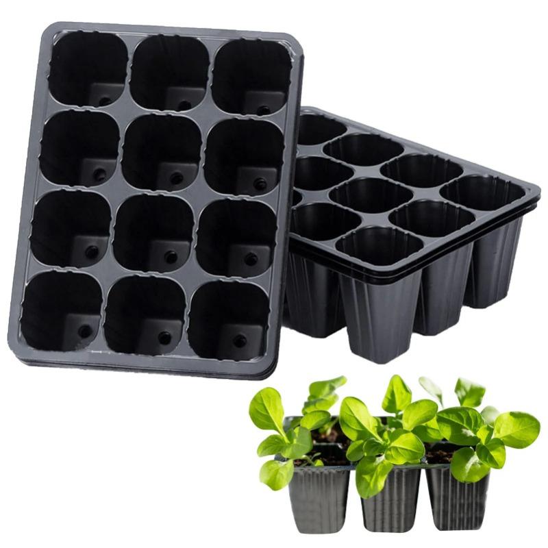 12 穴野菜苗ポット苗トレイガーデンポット耐久性のある種子発 - Seed Starter Tray のレビューと価格