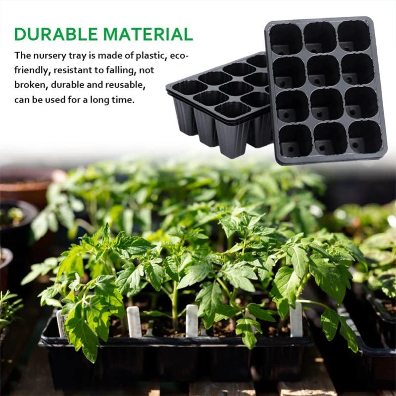 12 穴野菜苗ポット苗トレイガーデンポット耐久性のある種子発 - Seed Starter Tray のレビューと価格