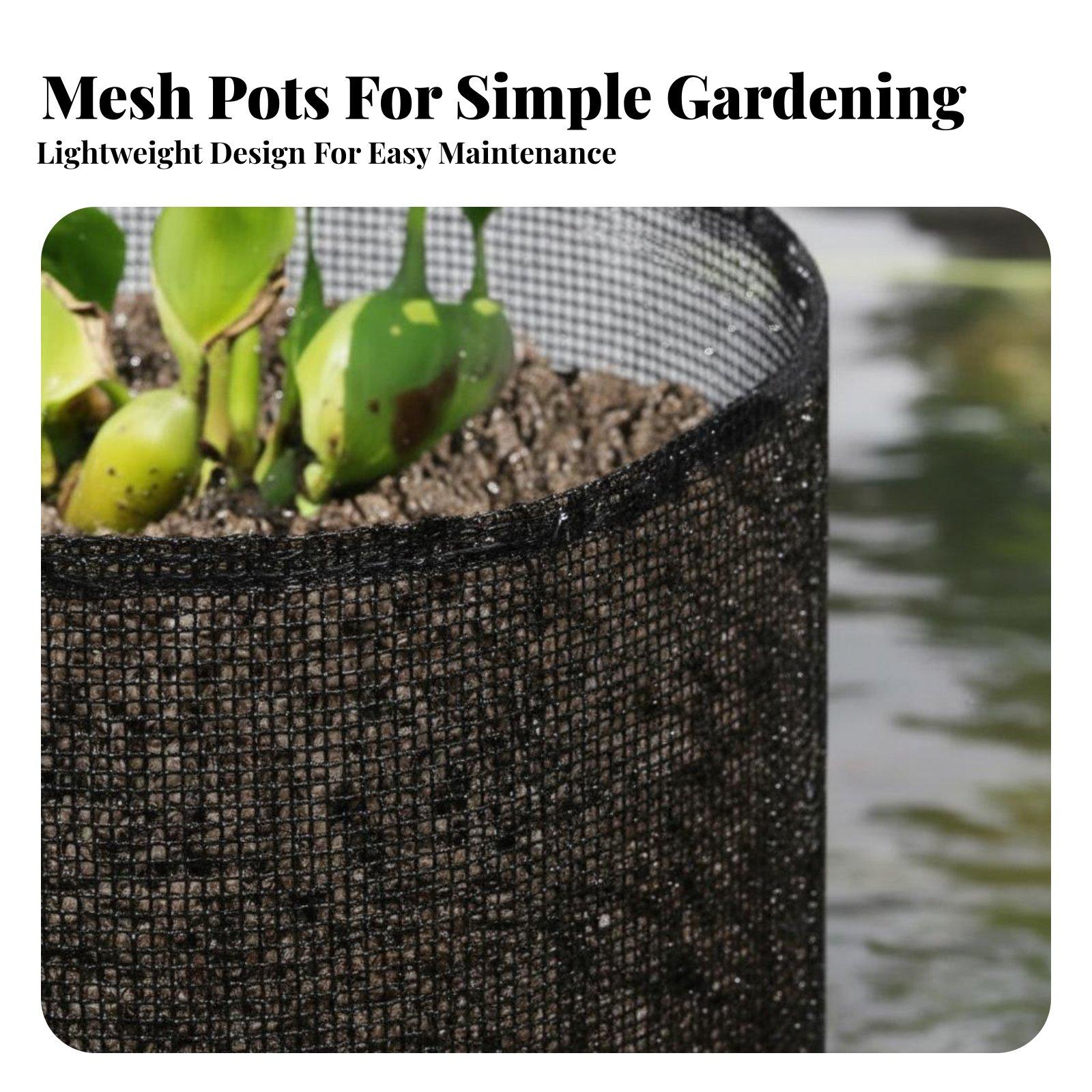 4個入りスイレン植栽ポット、植物メッシュバッグ、蓮栽培容器 - Plant Pot のレビューと価格