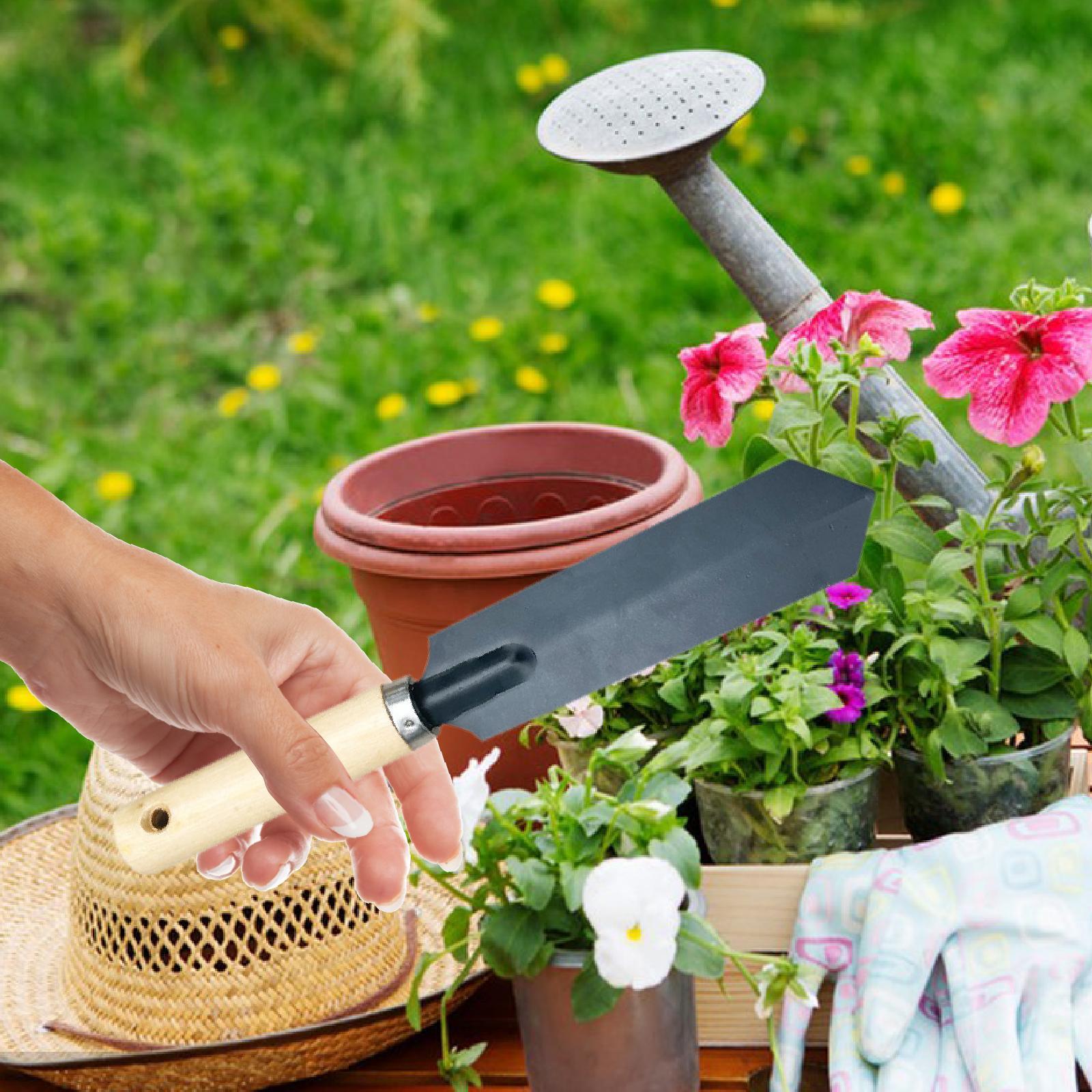 小型ガーデンスパデ掘削ツール木製ハンドル多機能ガーデニングツ - Trowel Garden Tools のレビューと価格