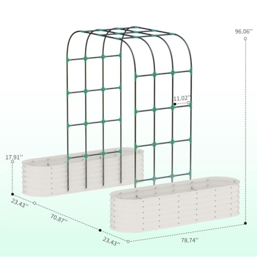 屋外で使用できる、亜鉛メッキ加工を施した高さのあるプランター - Raised Garden Bed のレビューと価格