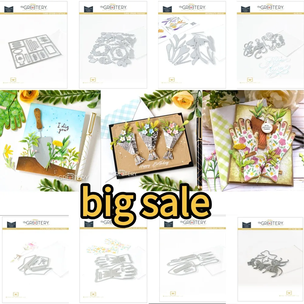 手袋、花や植物の切り抜き型、スタンプとダイ、スクラップブック - Garden Gloves のレビューと価格