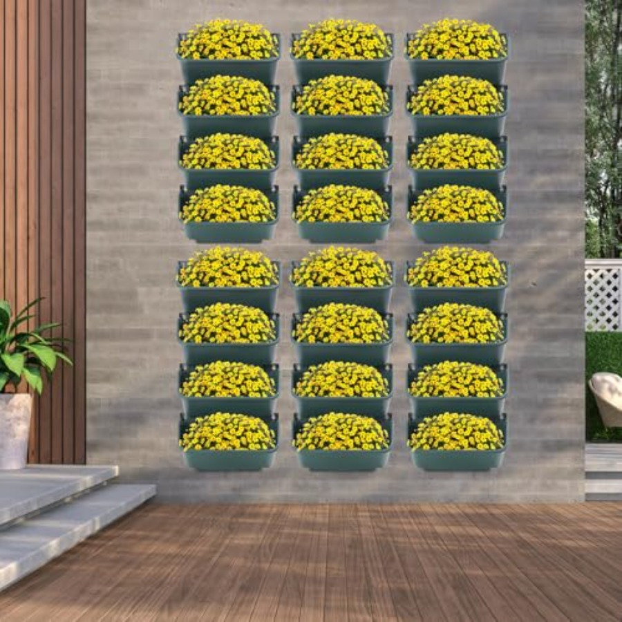 屋内バルコニーや庭用の垂直型プランター、耐久性のあるプラスチ - Vertical Planter のレビューと価格