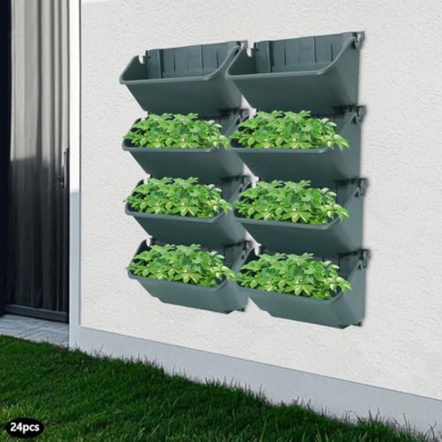 屋内バルコニーや庭用の垂直型プランター、耐久性のあるプラスチ - Vertical Planter のレビューと価格