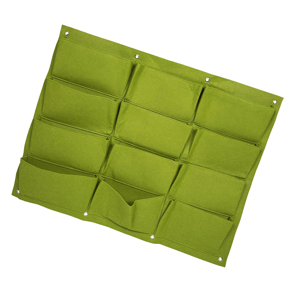 1個入りフェルト製植栽バッグ 壁掛け型 縦型12ポケットプラ - Grow Bag のレビューと価格