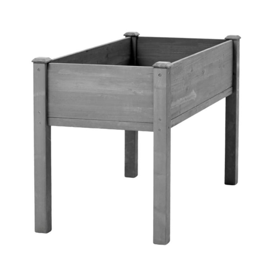 脚付きの高さ48インチ×幅24インチ×奥行き30インチのプラ - Raised Garden Bed のレビューと価格