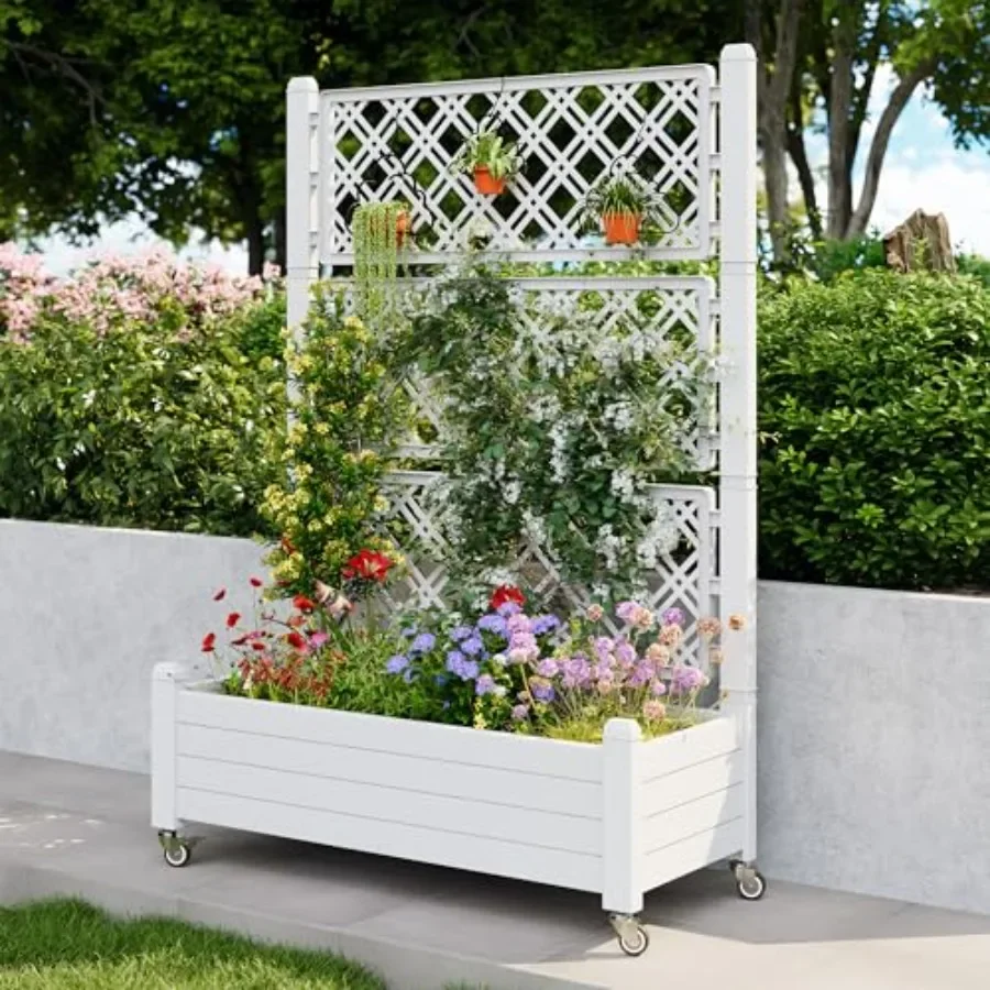 トレリス式高床菜園、自動給水プランターボックス - Self Watering Planter のレビューと価格