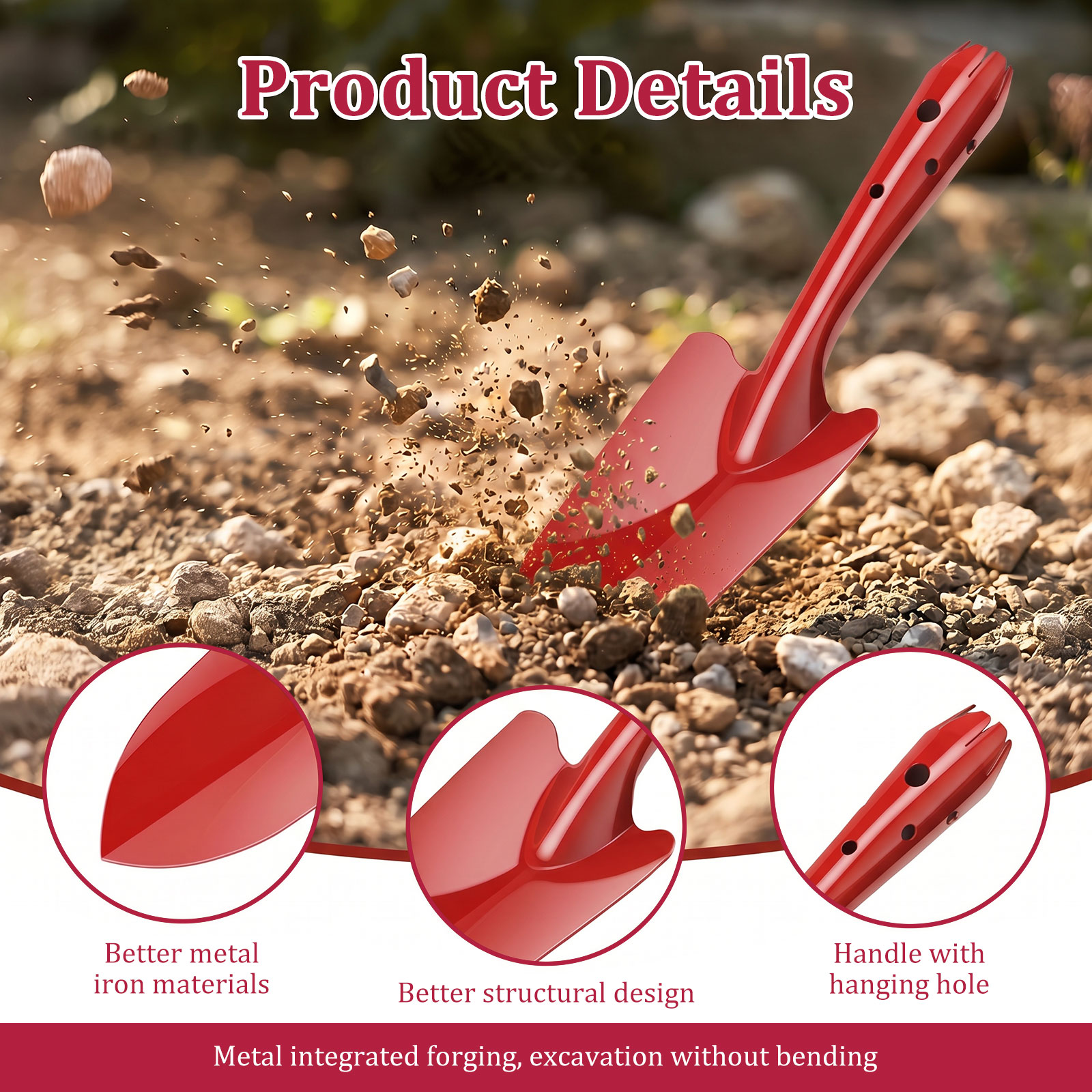 ガーデントロウェル 錆びにくい金属製ガーデンハンドシャベル  - Trowel Garden Tools のレビューと価格