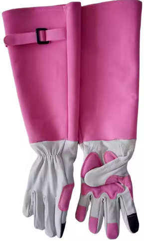 長袖ガーデニンググローブ、耐パンク性、園芸用、バラ剪定用、革 - Garden Gloves のレビューと価格