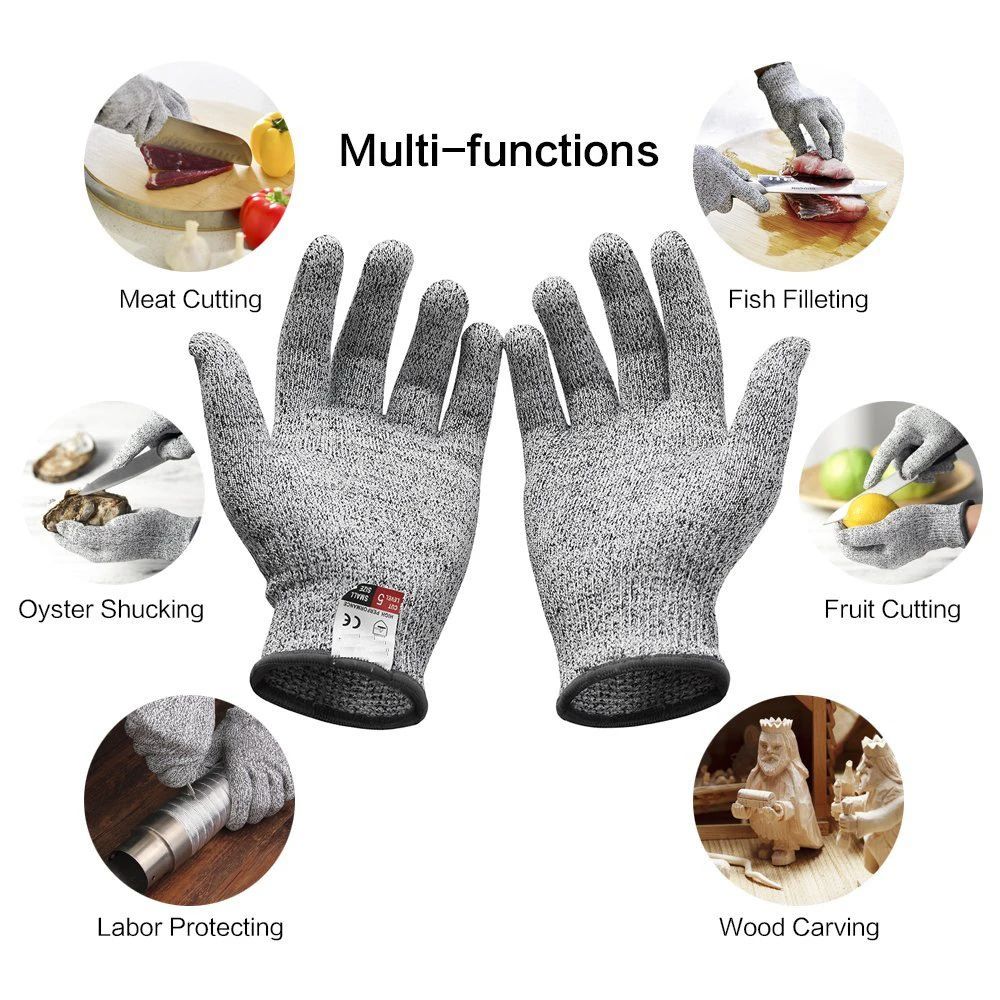 レベル5 HPPE耐切創手袋 キッチンガーデニング用耐切創ニ - Garden Gloves のレビューと価格