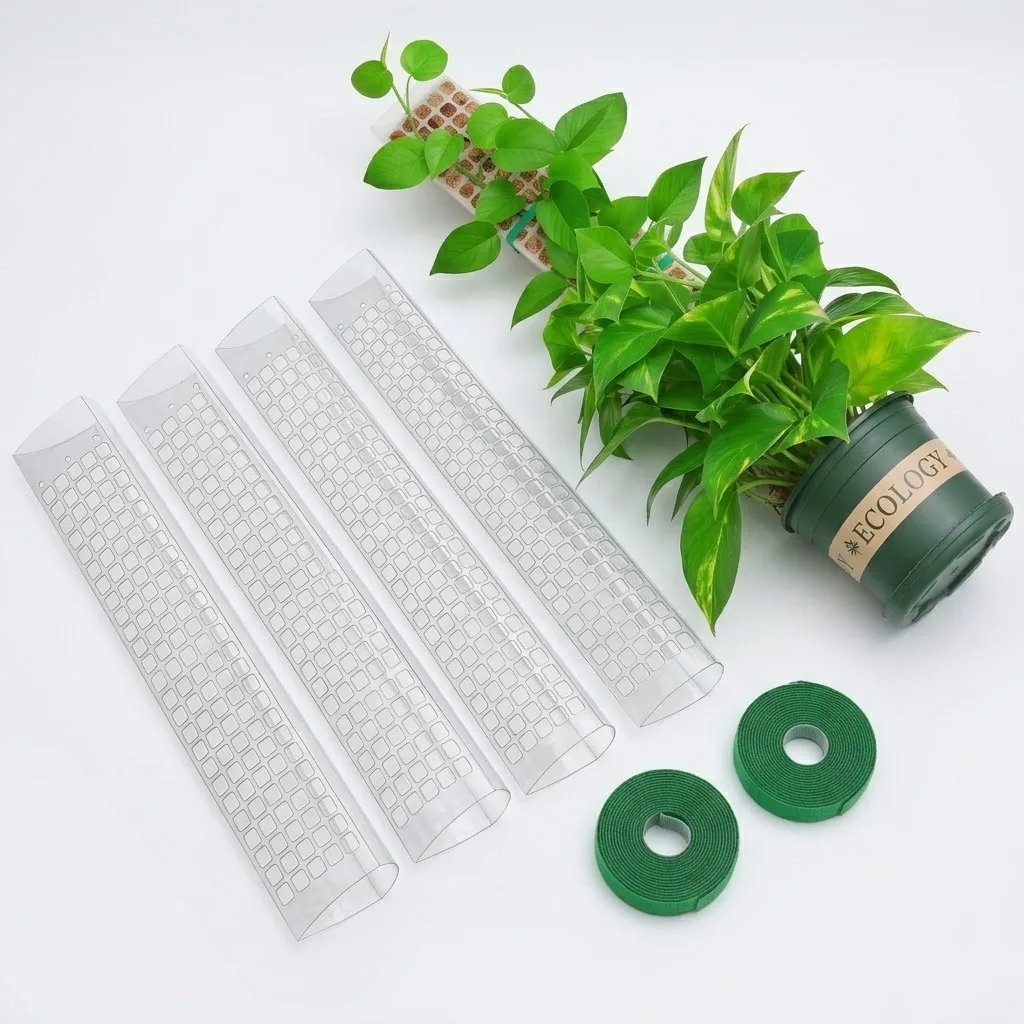 室内で育てるつる性植物用のプラスチック製モスポール、植物スタ - Indoor Herb Garden のレビューと価格
