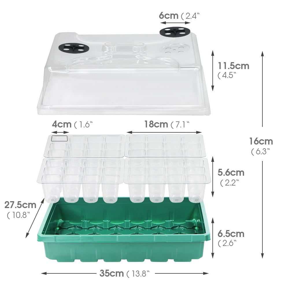 暖かい苗箱加熱マット RET 育苗ポットキット 室内植物栽培 - Seed Starter Tray のレビューと価格