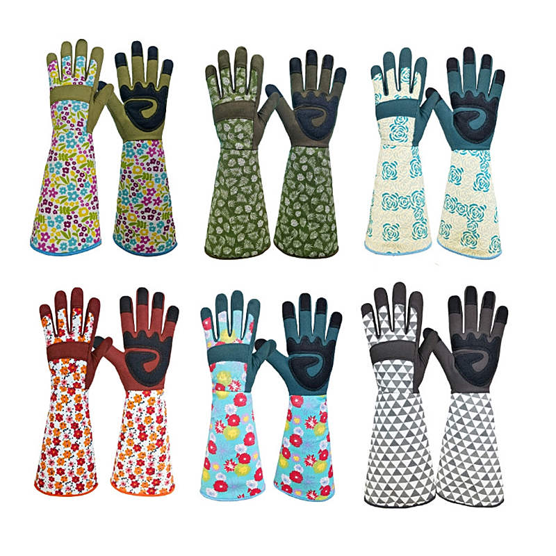 女性用長袖ガーデニンググローブ ポリエステル製 軽量保護手袋 - Garden Gloves のレビューと価格