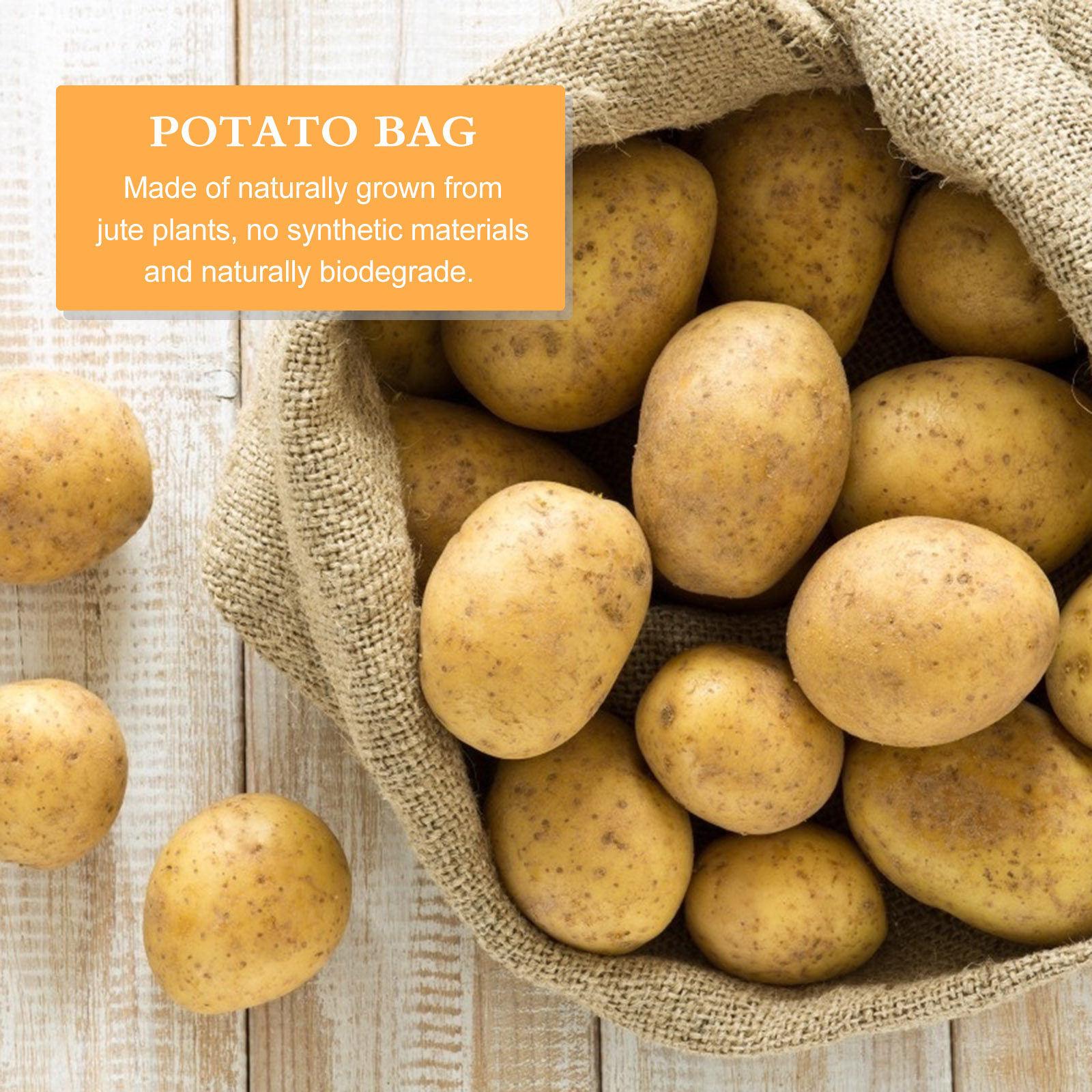 1個入り 水害対策用黄麻袋 大型ジュートポテトサック 多機能 - Grow Bag のレビューと価格