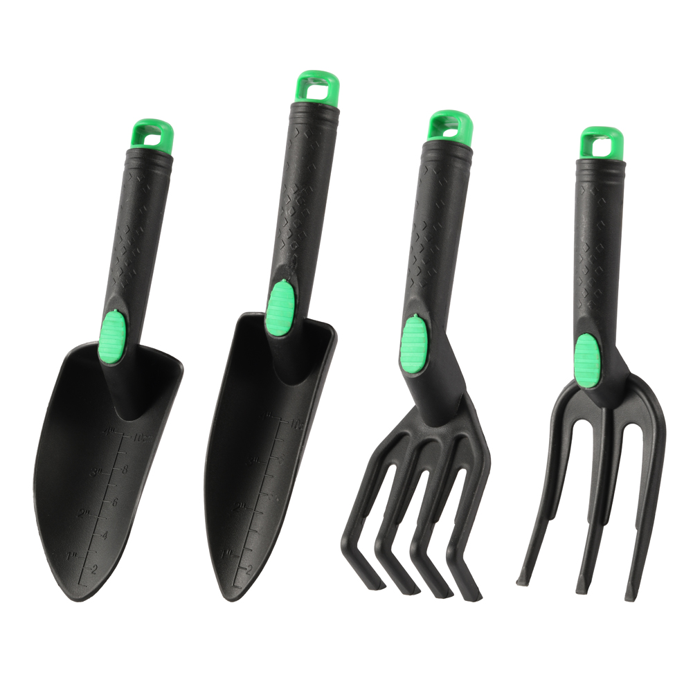 4個のガーデンシャベルツールセット 土壌を緩めるレーキチップ - Trowel Garden Tools のレビューと価格
