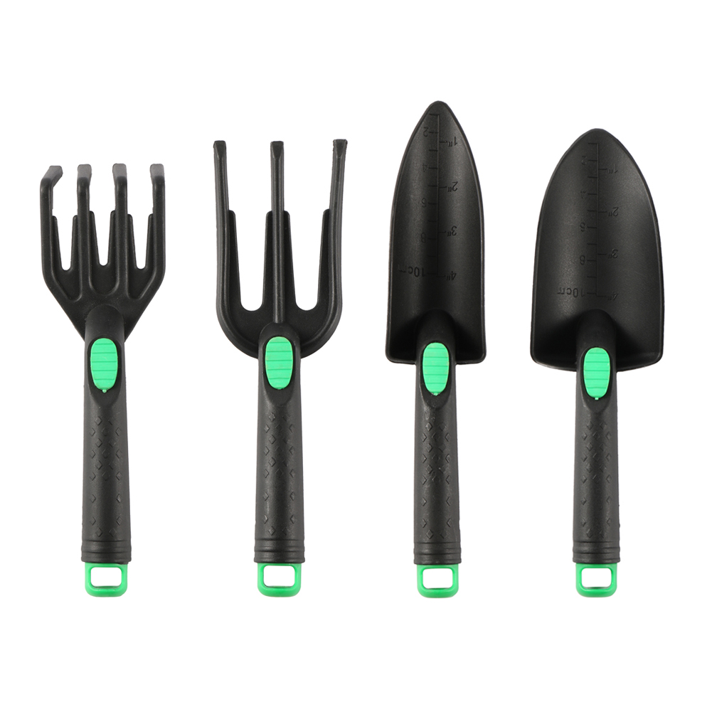4個のガーデンシャベルツールセット 土壌を緩めるレーキチップ - Trowel Garden Tools のレビューと価格